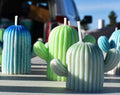 Mini cactus candles